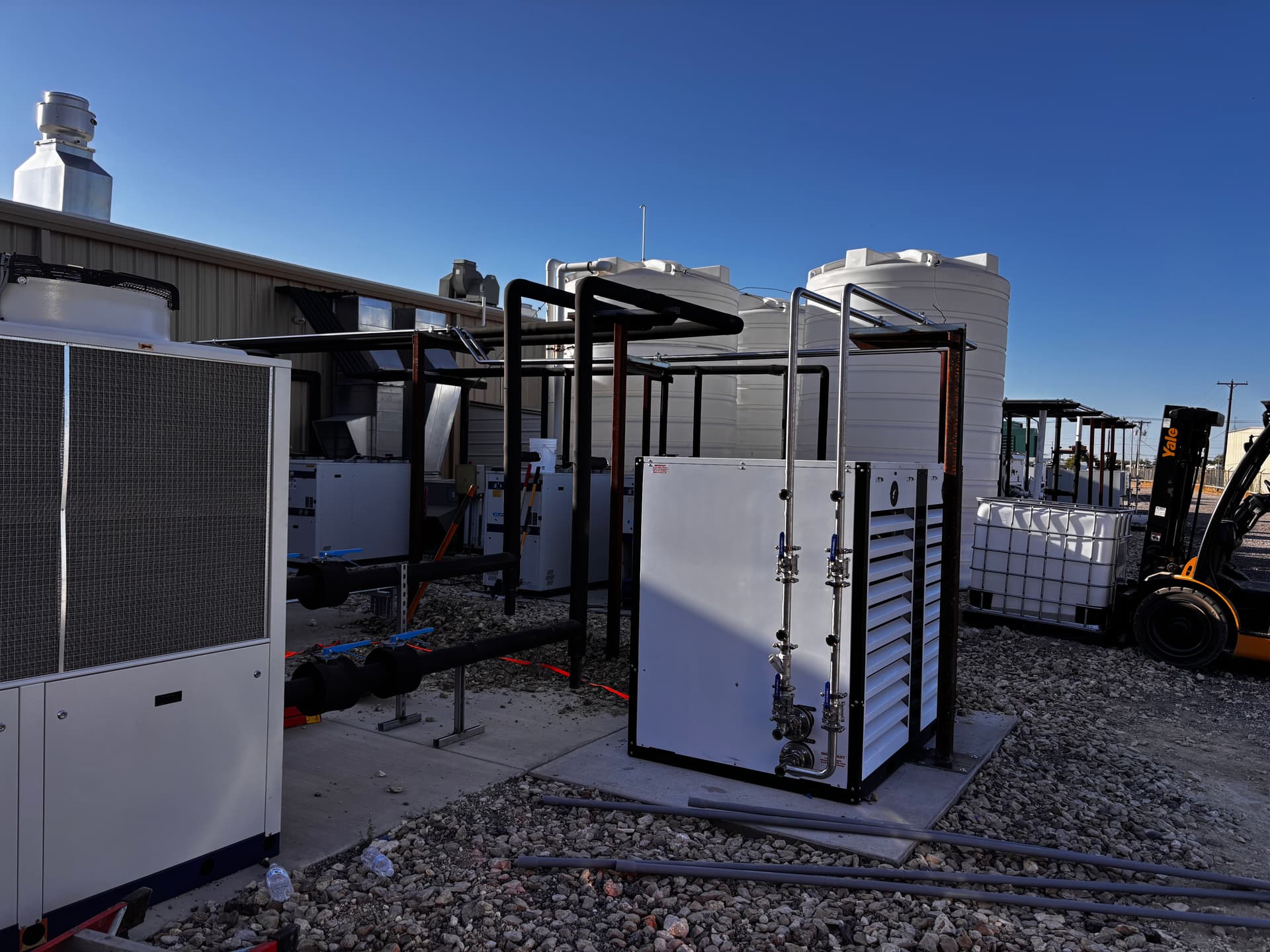 Gallery photos for Stainless Chiller Piping, Filter Bag Skid, and Sanitary Manifold System Built Right: Image #1