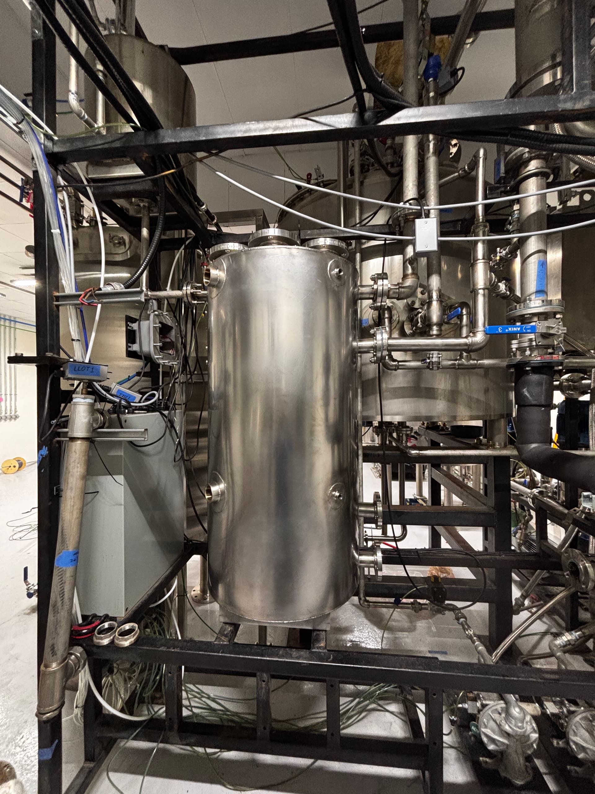 Custom Stainless Steel Oil Tank Fabricated and Installed On Site image